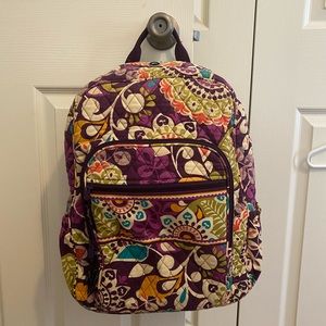 Vera Bradley Bookbag (Plum Crazy)